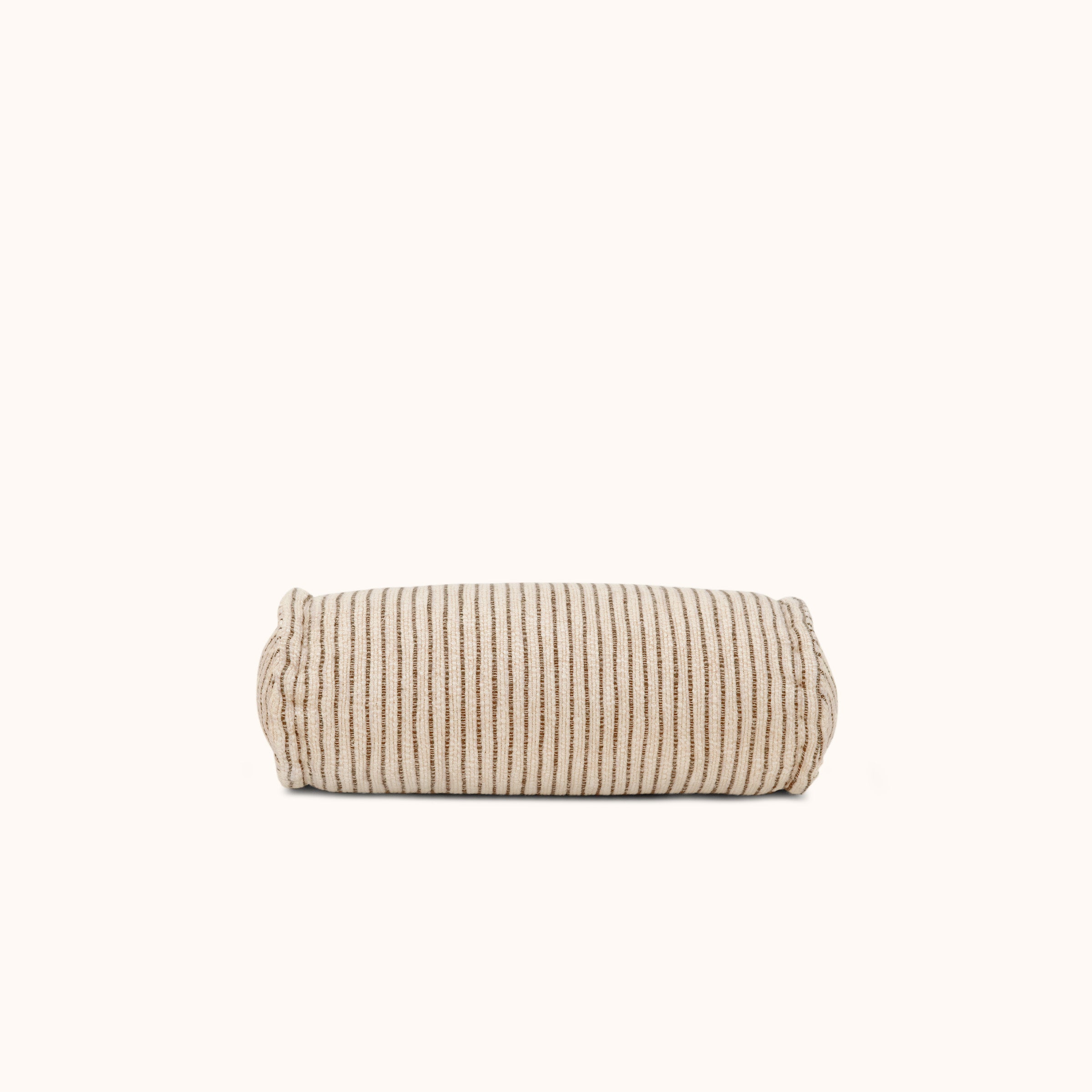 Pia Bolster Pillow in Tan/Chestnut