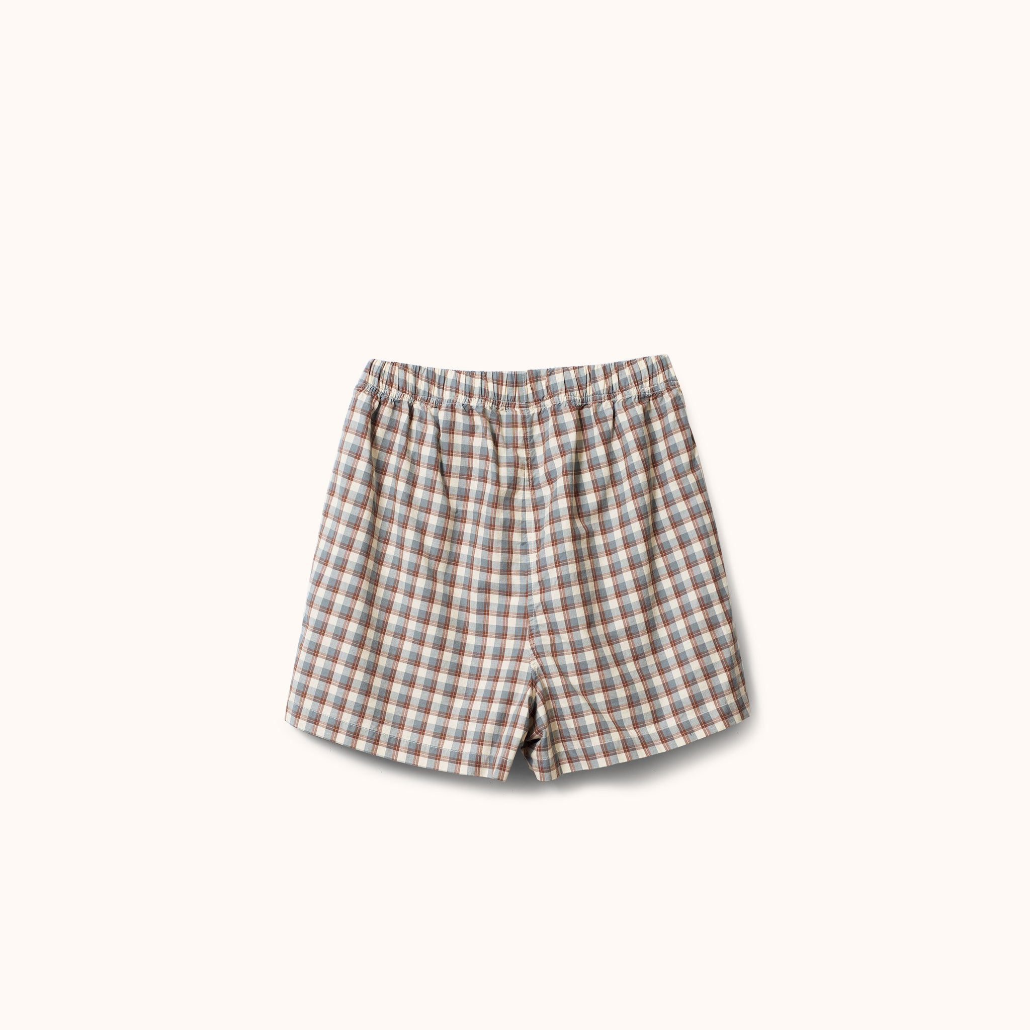 Esme Short Brown Dusty Blue Plaid, M/L – Morrow Soft Goods
