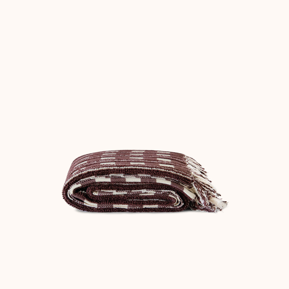 Camila Blanket - Marrón / Natural