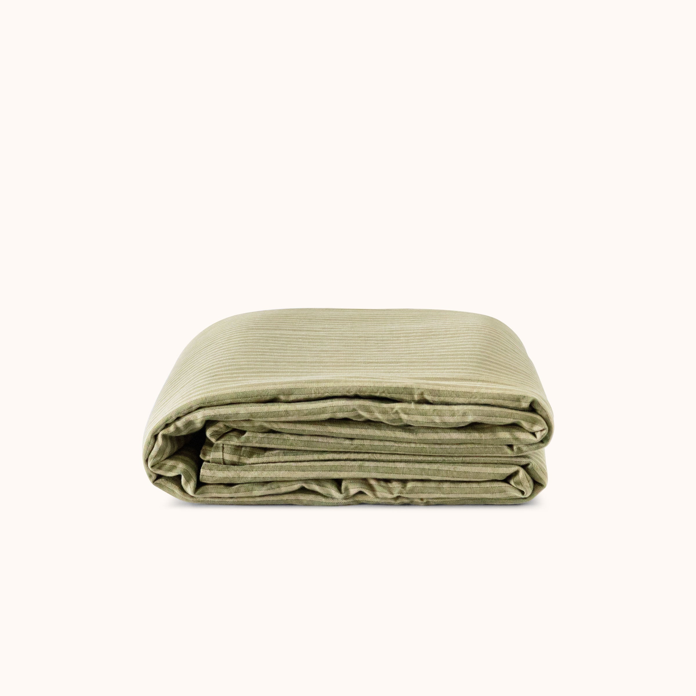 Duvet Cover - Laurel Green Stripe, King