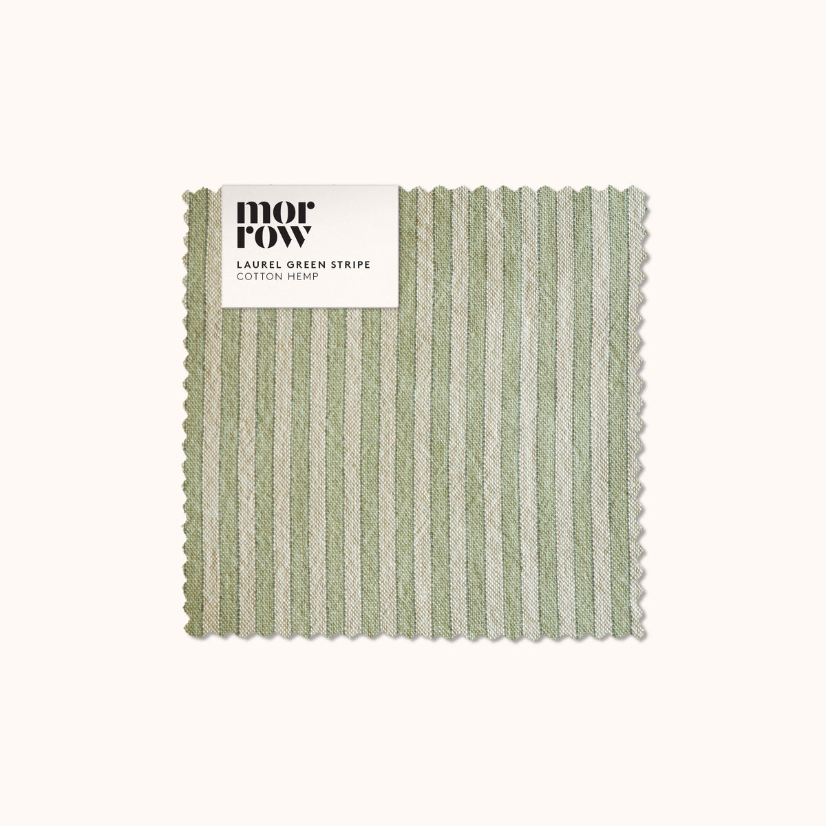 Swatch Cotton Hemp Laurel Stripe