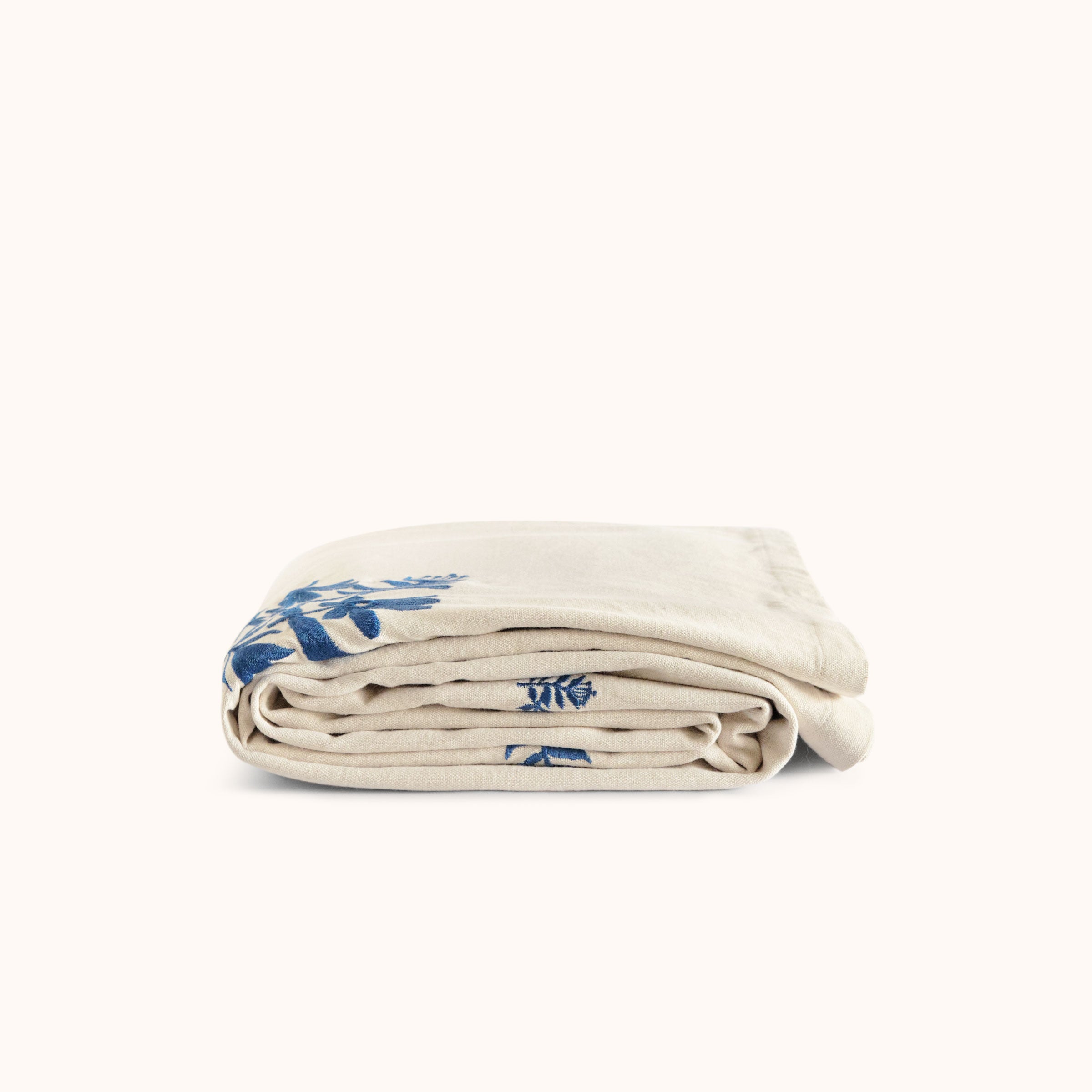 Marta Coverlet - Natural / Azure