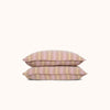 Nico Striped Pillowcases - Elm/Lilac, King