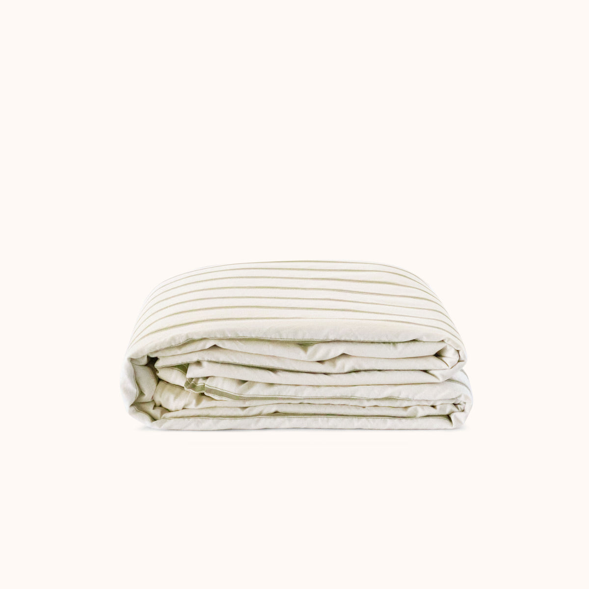 Duvet Cover Oat Lotus Stripe Full Queen