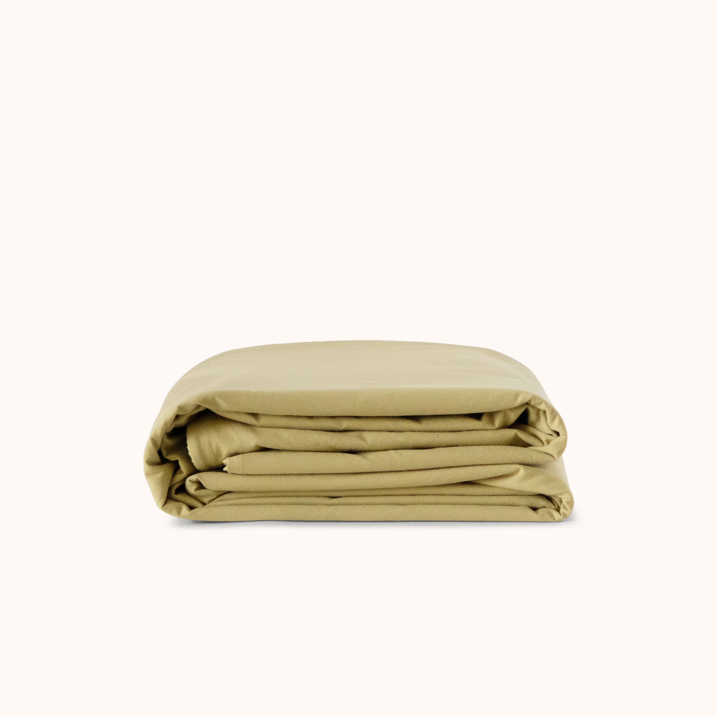 Duvet Cover Organic Percale - Pale Olive, King/Cal King