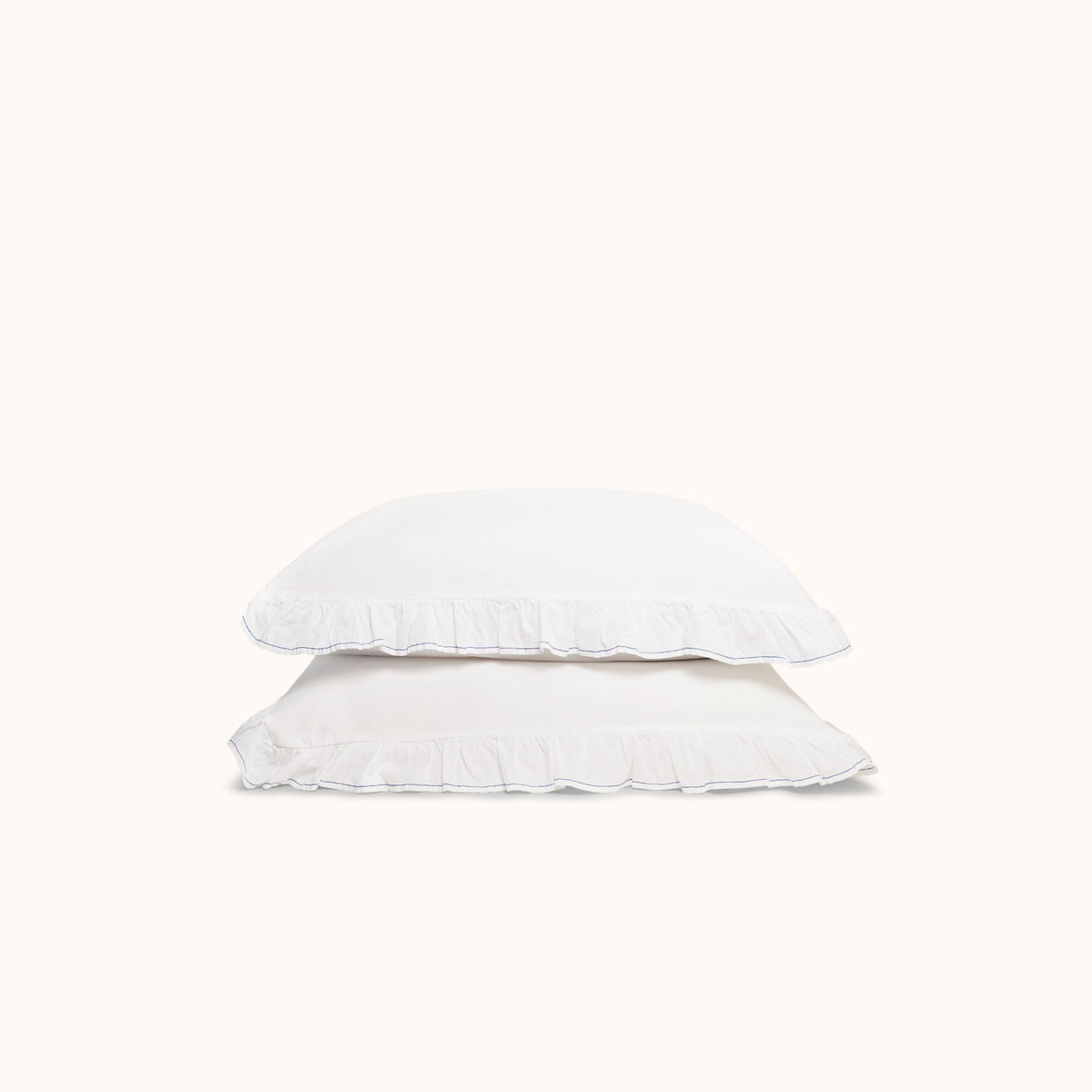 Ruffle Pillowcase Set Azure King
