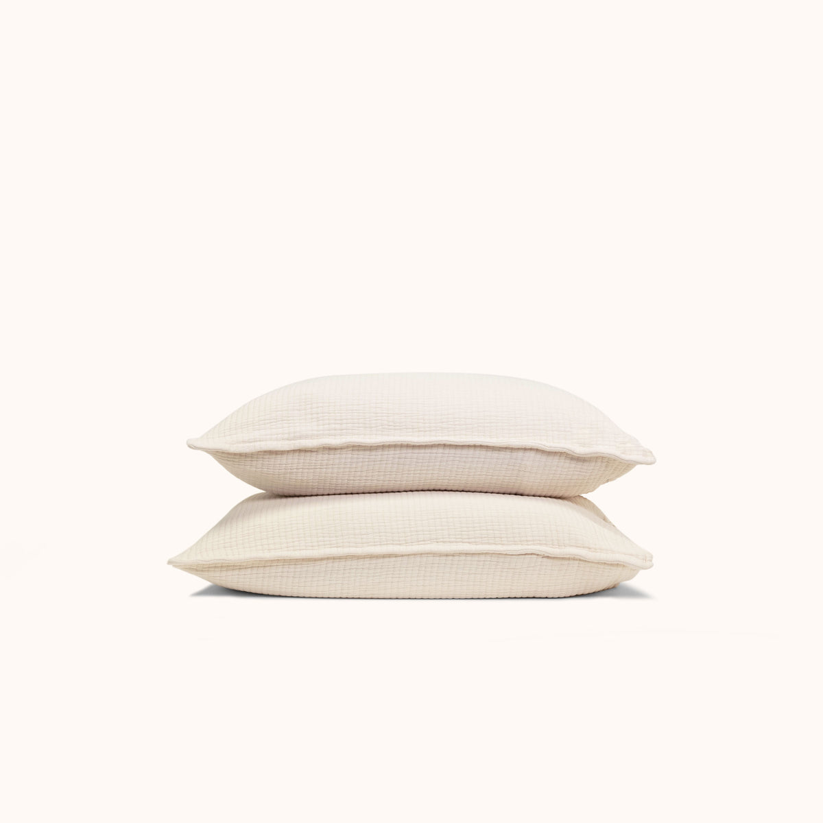 Gia Pillowcase Set Ecru Standard