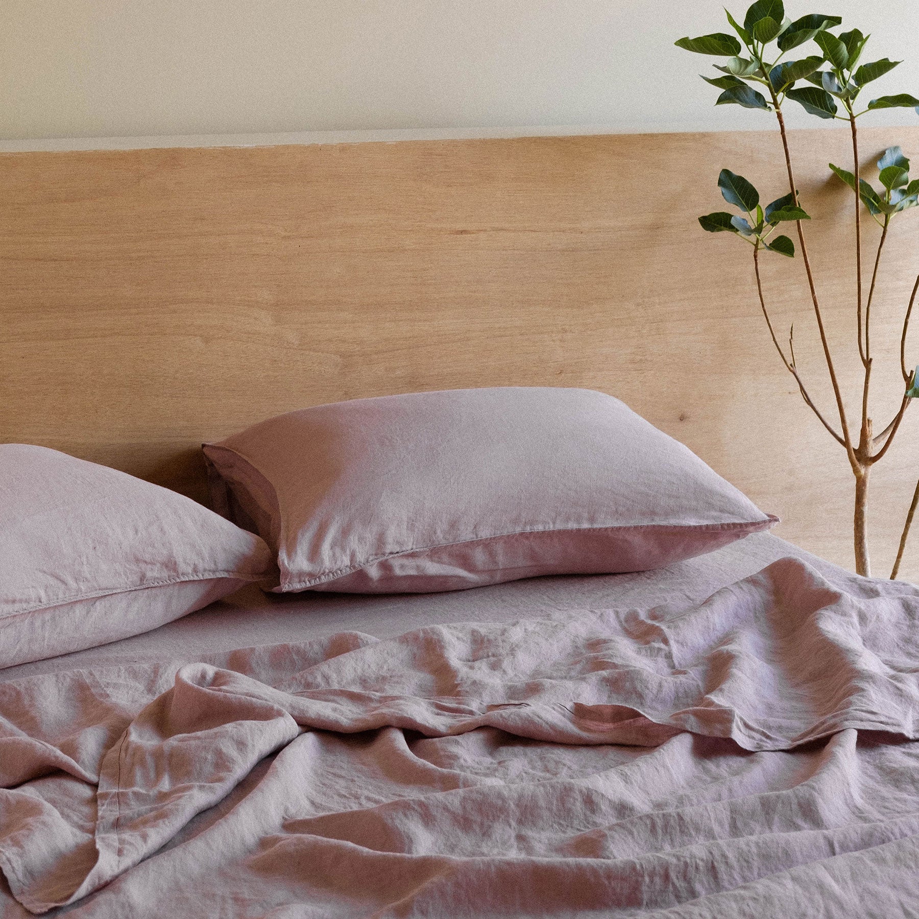 Lilac 100% Flax Linen Sheet Set – Bed Threads